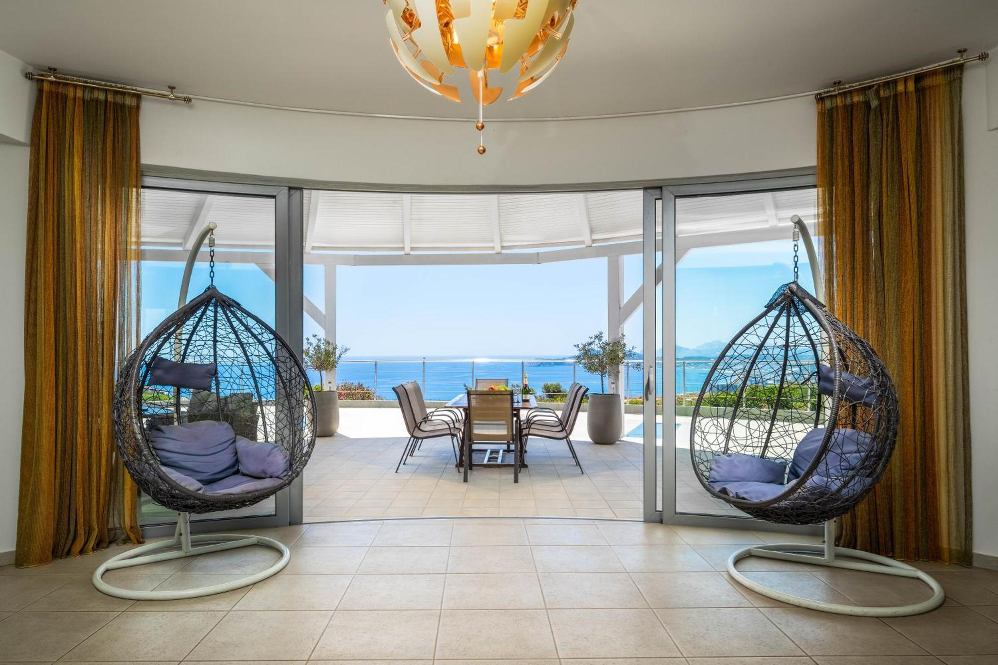 Villa Zafira - Seaview Manor With Heated Pool Kallithéa Exterior foto